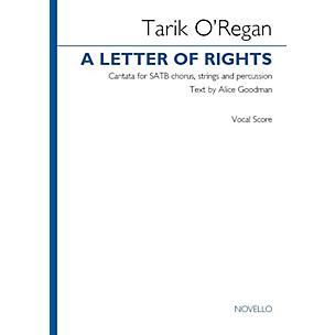 Novello A Letter of Rights (2015) (Cantata for SATB chorus, strings and percussion) SATB Score