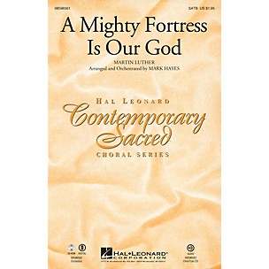 Hal Leonard A Mighty Fortress Is Our God SATB arranged by Mark Hayes