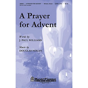 Hal Leonard A Prayer For Advent SATB With Cello