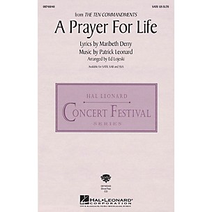 Hal Leonard A Prayer for Life (from The Ten Commandments) ShowTrax CD Arranged by Ed Lojeski