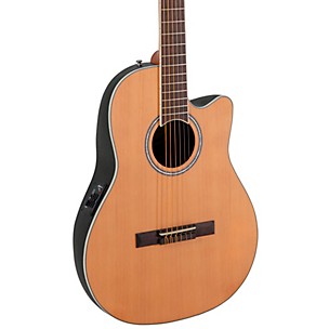 Applause AB24CC-4S Traditional Series Mid-Depth Cedar Nylon-String Classical Acoustic-Electric Guitar