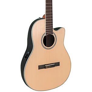 Applause AB24CS-4S Traditional Series Mid-Depth Spruce Nylon-String Classical Acoustic-Electric Guitar