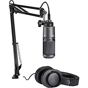 Audio-Technica AT2020USB+PK Podcasting Studio Bundle