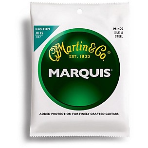 Martin AUTOQAR1 M1400 Marquis Silk and Steel Custom Acoustic Guitar Strings 121418