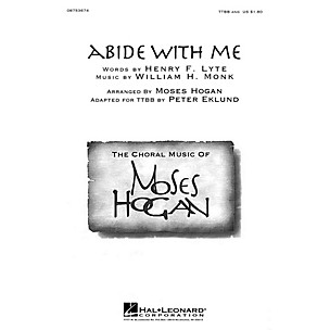 Hal Leonard Abide with Me TTBB A Cappella arranged by Moses Hogan