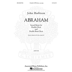 G. Schirmer Abraham SATB composed by John Harbison