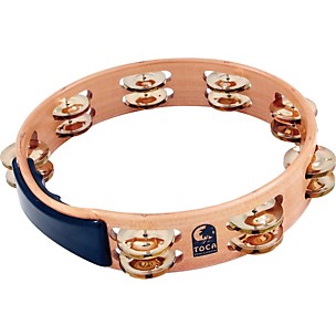 Toca Acacia Tambourine with Brass Jingles