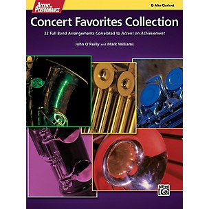Alfred Accent on Performance Concert Favorites Collection Alto Clarinet Book