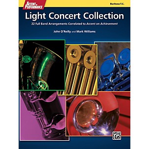 Alfred Accent on Performance Light Concert Collection Baritone Treble Clef Book