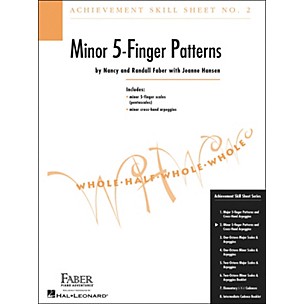 Faber Piano Adventures Achievement Skill Sheet No.2: Minor 5-Finger Patterns - Faber Piano