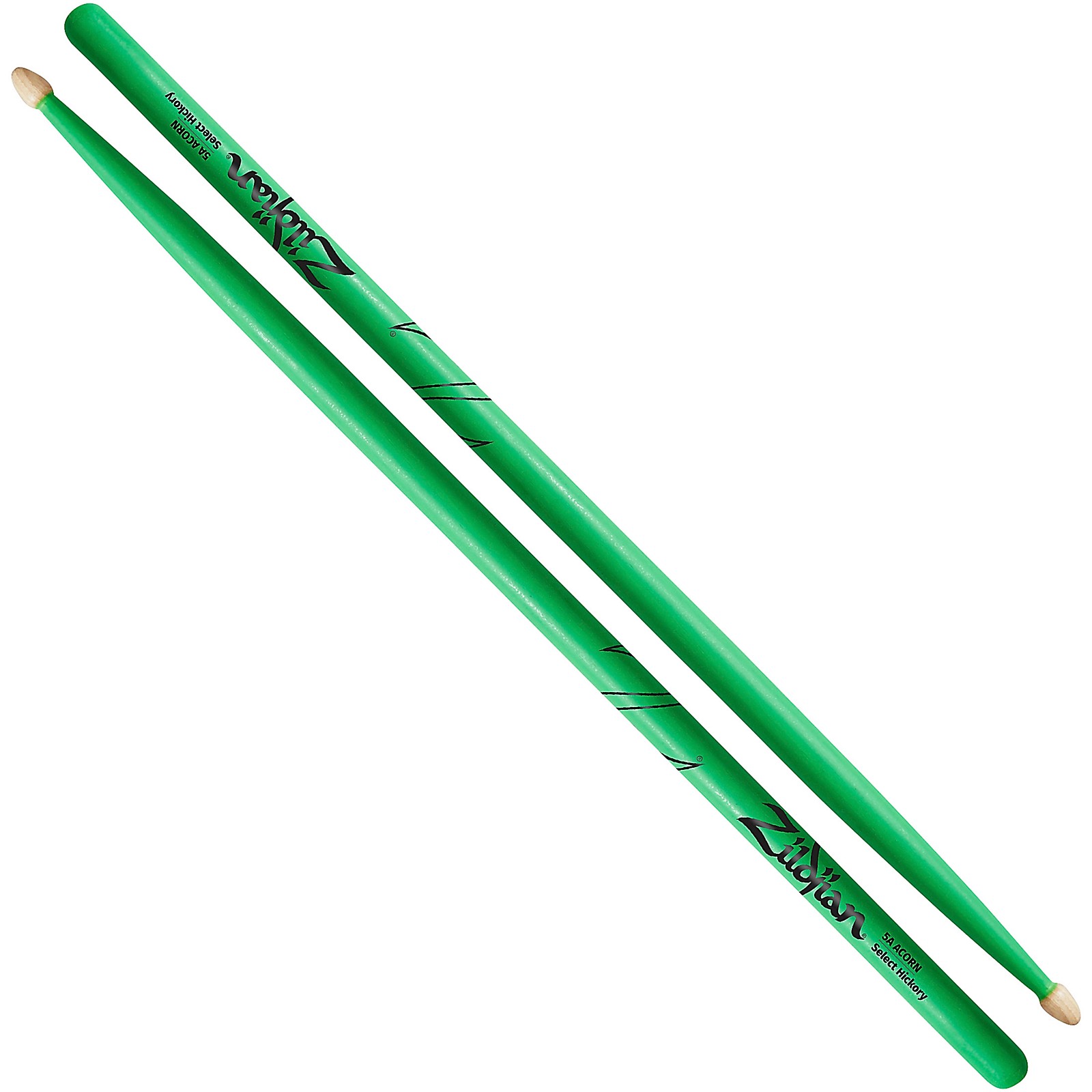 コマスティック　TP552 グリーン Zildjian Acorn Tip Neon Green Drum Sticks | Music & Arts