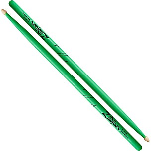 Zildjian Acorn Tip Neon Green Drum Sticks