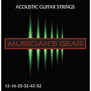 Musician's Gear Acoustic 12 80/20 Bronze Acoustic Guitar Strings