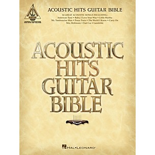 Hal Leonard Acoustic Hits Guitar Bible Guitar Tab Songbook