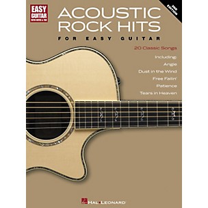 Hal Leonard Acoustic Rock Hits for Easy Guitar 2nd Edition with Notes & Tab