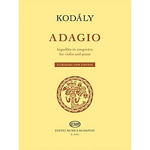 Editio Musica Budapest Adagio for Violin and Piano (New Edition) EMB Series Softcover