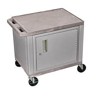 H. Wilson Adjustable-Height Tuffy Cart with Lockable Cabinet