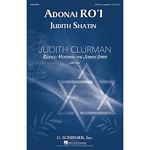 G. Schirmer Adonai Ro'i (Judith Clurman Choral Series) SATB composed by Judith Shatin