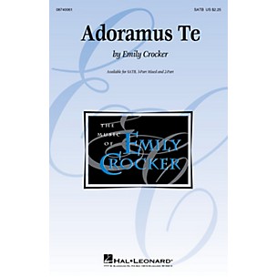 Hal Leonard Adoramus Te 2-Part Composed by Emily Crocker