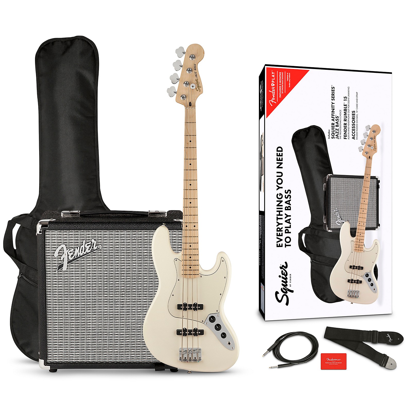 Squier Affinity Jazz Bass Limited-Edition Pack With Fender