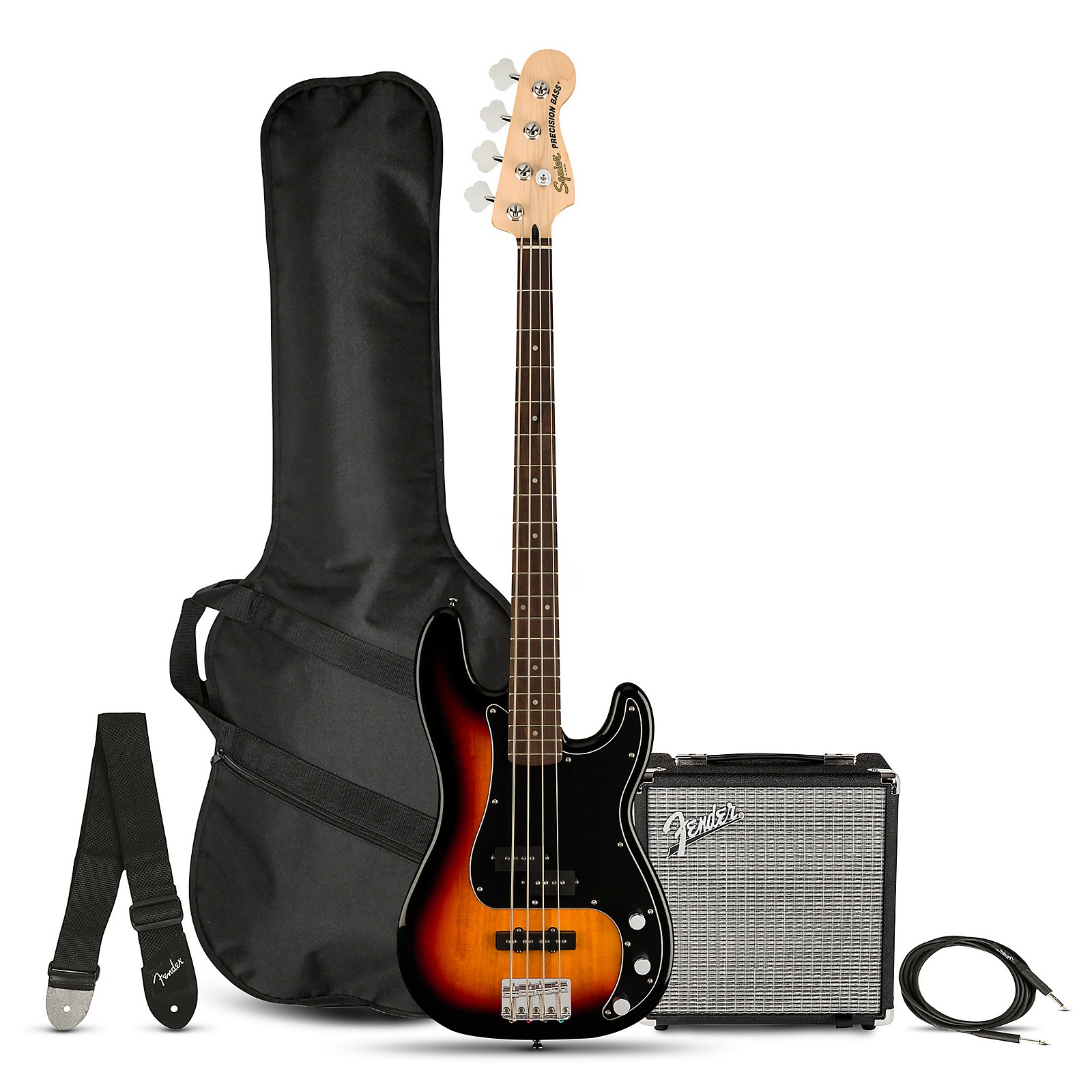 ベース Squier by Fender Affinity pj bass Squier Affinity Series PJ Bass Maple Fingerboard Pack With