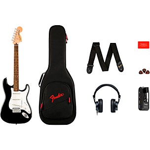 Squier Affinity Series Stratocaster Electric Guitar Pack With Fender Mustang Micro