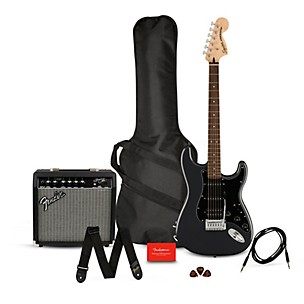 Squier Affinity Series Stratocaster HSS Electric Guitar Pack With Fender Frontman 15G Amp -