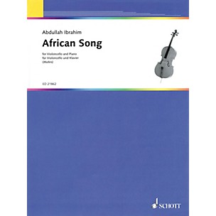Schott African Song (for Cello and Piano) String Series Softcover