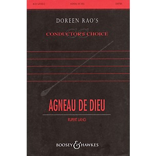 Boosey and Hawkes Agneau de Dieu (Lamb of God) SATB DV A Cappella composed by Rupert Lang