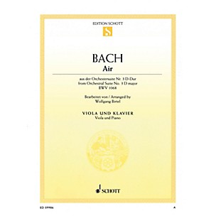 Schott Air in D Major from Orchestral Suite No. 3, BWV 1068 String Series Softcover