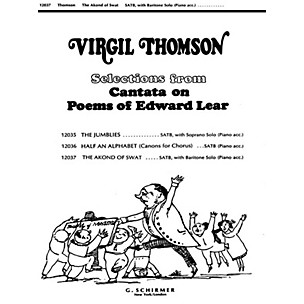 G. Schirmer Akond Of Swat - SATB/Bar/Pno SATB With Baritone Solo SATB composed by V Thomson