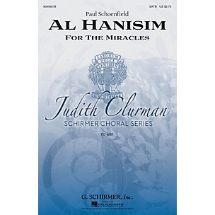 G. Schirmer Al Hanisim (Judith Clurman Choral Series) SATB composed by Paul Schoenfeld