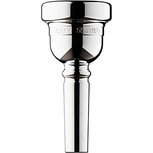 Laskey Alessi Symphony Signature Series Large Shank Trombone Mouthpiece in Silver