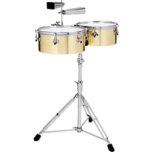 Gon Bops Alex Acuna Signature Brass Timbales