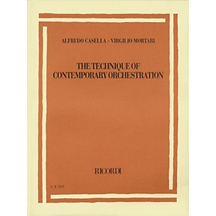 Ricordi Alfredo Casella/Virgilio Mortari - The Technique of Contemporary Orchestration Misc Series