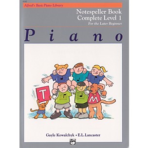 Alfred Alfred's Basic Piano Course Notespeller Book Complete 1 (1A/1B)