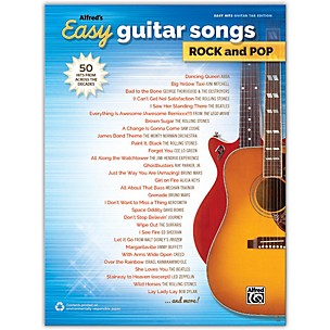 Alfred Alfred's Easy Guitar Songs: Rock and Pop, Easy Hits Guitar TAB Songbook