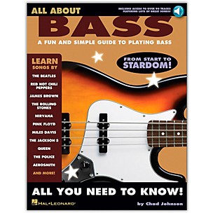 Hal Leonard All About Bass (Fun & Simple Guide To Playing Bass From Start To Stardom) (Book/Online Audio)