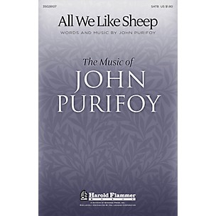 Shawnee Press All We Like Sheep SATB composed by John Purifoy