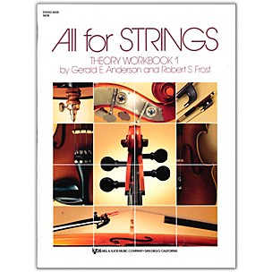 KJOS All for Strings Theory Workbook 1-String Bass