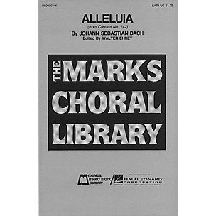 Edward B. Marks Music Company Alleluia SATB composed by Johann Sebastian Bach