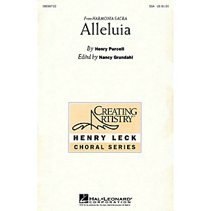 Hal Leonard Alleluia (SSA) SSA arranged by Nancy Grundahl