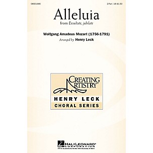 Hal Leonard Alleluia (from Exsultate, Jubilate) 2-Part arranged by arr. Henry Leck