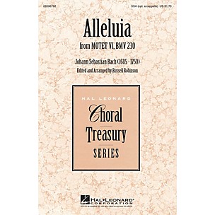 Hal Leonard Alleluia (from Motet VI, BWV 230) SSA Optional a cappella arranged by Russell Robinson