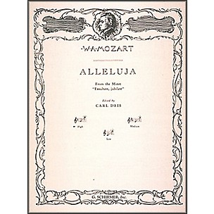 G. Schirmer Alleluja (From Exsultate, Jubilate) for High Voice In F By Mozart