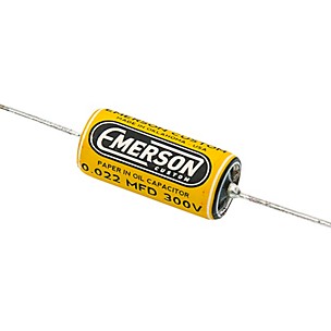 Allparts Allparts Emerson Custom Paper-in-Oil Capacitors 0.022uf Yellow & Cream 5-Pack