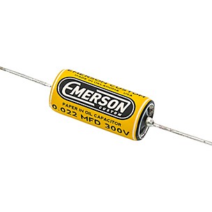 Allparts Allparts Emerson Custom Paper-in-Oil Capacitors 0.022uf Yellow & Cream, Single