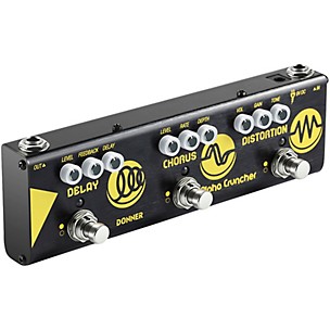 Donner Alpha Cruncher Delay/Chorus/Distortion Multi-Effects Pedal -