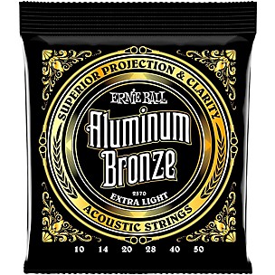 Ernie Ball Aluminum Bronze Extra Light Acoustic Guitar Strings