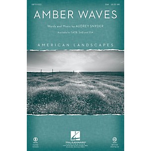 Hal Leonard Amber Waves (from American Landscapes) SSA composed by Audrey Snyder